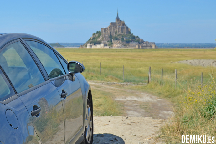 En coche hasta el Mont Saint Michel