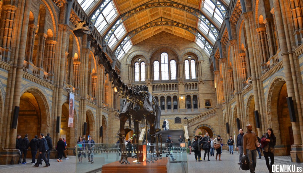 Museo Historia Natural Londres Hall Dinosaurio Dippy