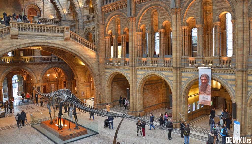 museo-historia-natural-Londres-hall-dinosaurio
