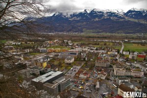 Suiza desde el Mirador del Castillo de Vaduz, Liechtenstein