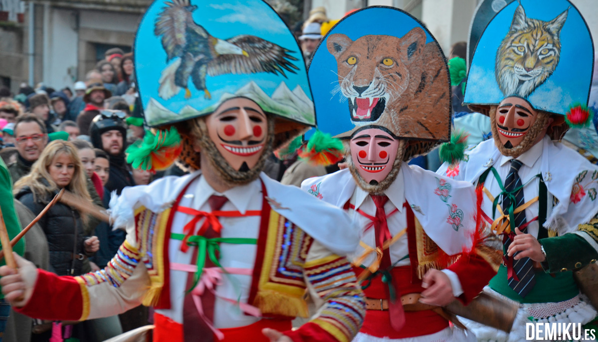 Peliqueiros en el Entroido de Laza (Ourense – Galicia)