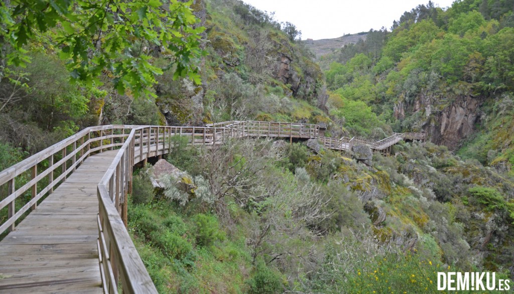 Pasarelas del Rio Mao, en la Ribeira Sacra (Ourense)