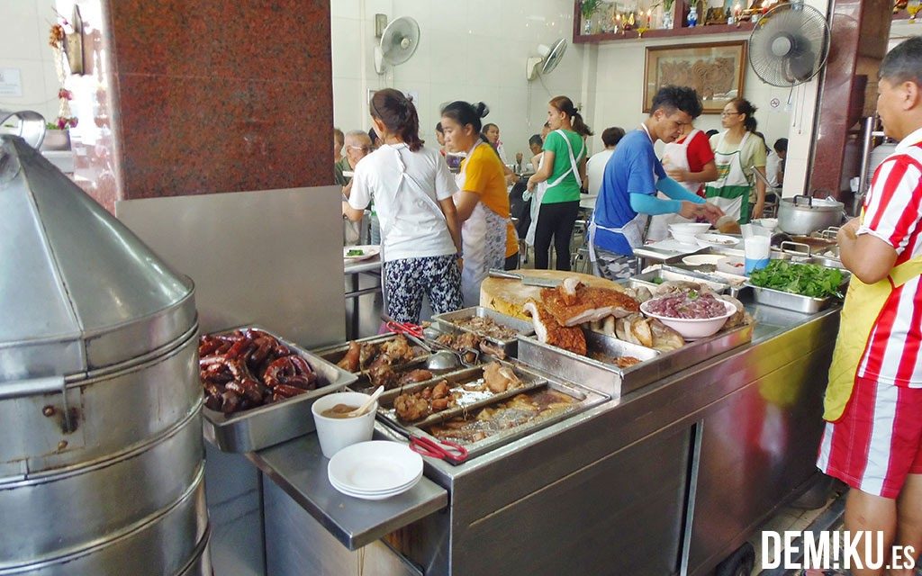 Restaurante en Chinatown en Bangkok