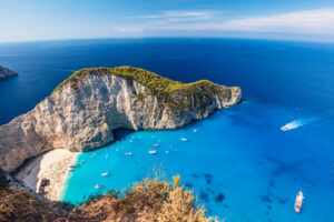 Playa naufragada de Navagio en Zakynthos, Grecia